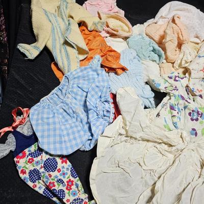 Huge lot of vintage baby and baby doll clothes