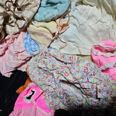 Huge lot of vintage baby and baby doll clothes