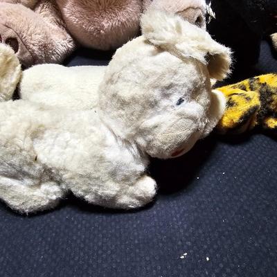 Large lot of your favorite plush animals - Vintage lovie plush's - Pooh bear - dogs and more