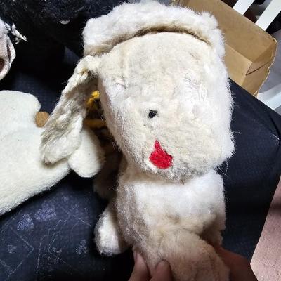 Large lot of your favorite plush animals - Vintage lovie plush's - Pooh bear - dogs and more
