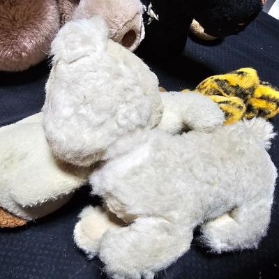 Large lot of your favorite plush animals - Vintage lovie plush's - Pooh bear - dogs and more