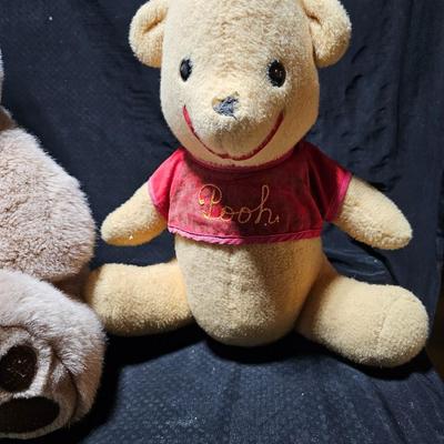 Large lot of your favorite plush animals - Vintage lovie plush's - Pooh bear - dogs and more
