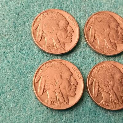 6 BUFFALO NICKELS