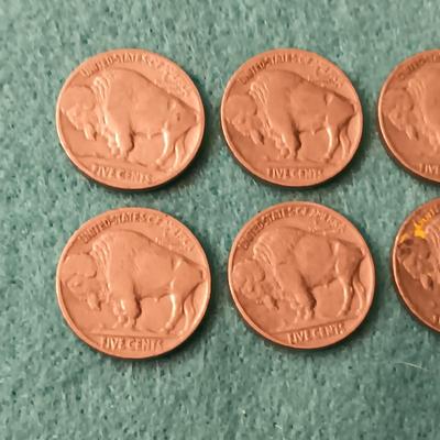6 BUFFALO NICKELS