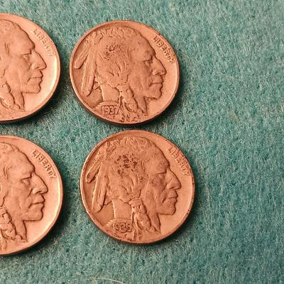 6 BUFFALO NICKELS