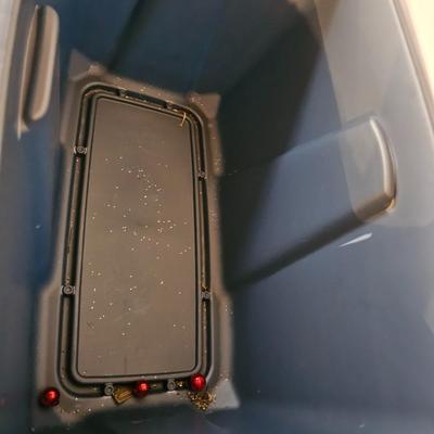 Three storage totes with lids