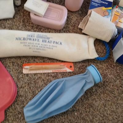 Hygiene and bath items - Pink bathroom accessories - First aid items -Diffuser and much more!