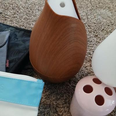 Hygiene and bath items - Pink bathroom accessories - First aid items -Diffuser and much more!