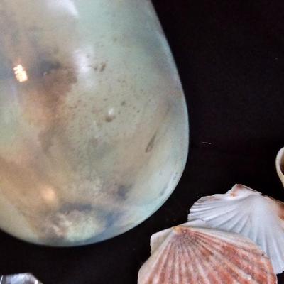 Sea Shell collection - ocean themed decor - Dolphins-glass Sea horse - and more