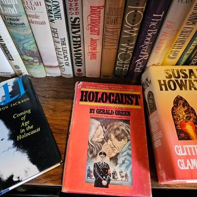 Shelves of books - Mostly vintage Hardbacks with dust Jackets.