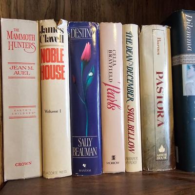 Shelves of books - Mostly vintage Hardbacks with dust Jackets.