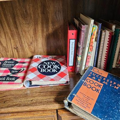Vintage cookbooks - Spiral bound - Better Homes - Pilsbury and more