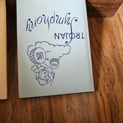 Longmont Colorado, Trojan's yearbooks - 1952 - 1957 and a Basketball pamphlet