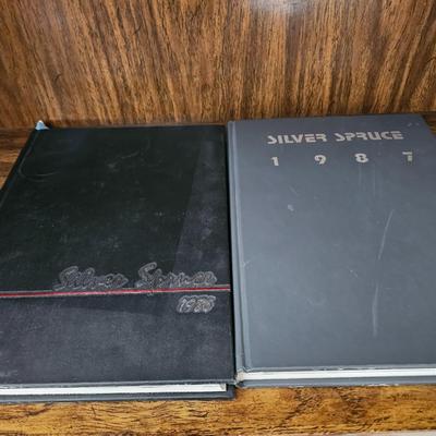 1985 & 1987 Silver Spruce Greeley Colorado Yearbooks