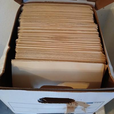 Sears Metal file Cabinet with 3 boxes of file folders