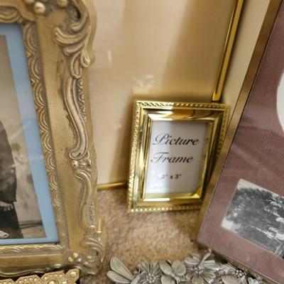 Decorative metal framed picture frames