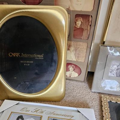 Decorative metal framed picture frames