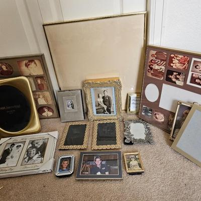 Decorative metal framed picture frames