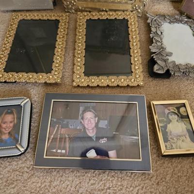 Decorative metal framed picture frames
