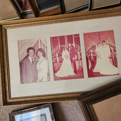 Wooden picture frames of all sizes with snap together storage box