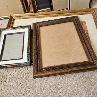 Wooden picture frames of all sizes with snap together storage box