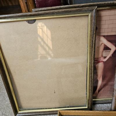 Wooden picture frames of all sizes with snap together storage box
