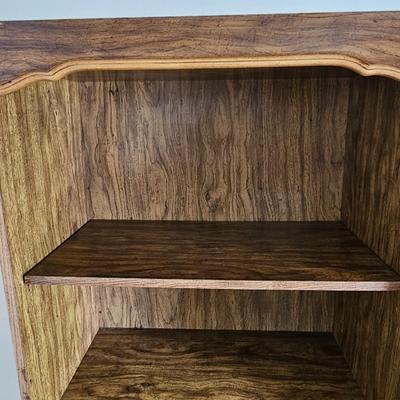 Nice sturdy bookshelf with under-storage. They don't make them like this anymore!!