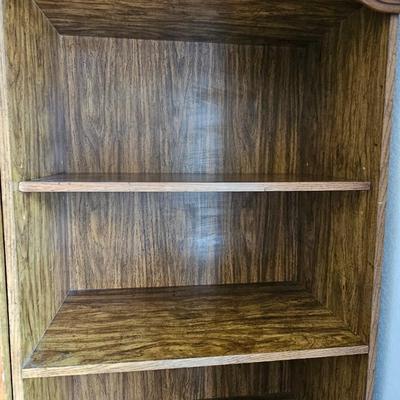 Nice sturdy bookshelf with under-storage. They don't make them like this anymore!!
