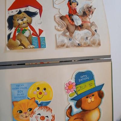 Two scrapbooks FULL of the cutest and funest vintage cards for all holidays!