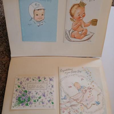Two scrapbooks FULL of the cutest and funest vintage cards for all holidays!