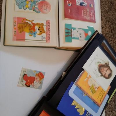 Two scrapbooks FULL of the cutest and funest vintage cards for all holidays!