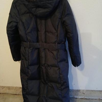 Nice full length Tommy Hilfighter Coat with winterwear and size 8.5M women's MIA boots.