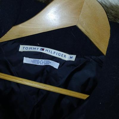 Nice full length Tommy Hilfighter Coat with winterwear and size 8.5M women's MIA boots.