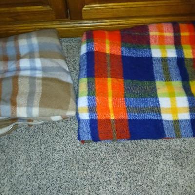 Three throw blankets / two snap arounds and a new Posh Home 50x60 Sherpa throw
