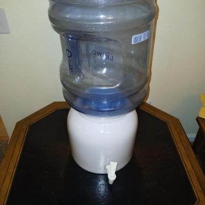 Primo® Water Countertop Dispenser Top Loading, Cool Temperature, White crock with large bottle