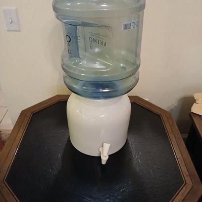 Primo® Water Countertop Dispenser Top Loading, Cool Temperature, White crock with large bottle