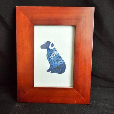 Napco "Little Vet" figure - limited Yesterday's Child figure, framed dog, and small porcelain vintage dogs