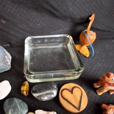 Stone fun! Collection of rocks and minerals and little rock made figures!