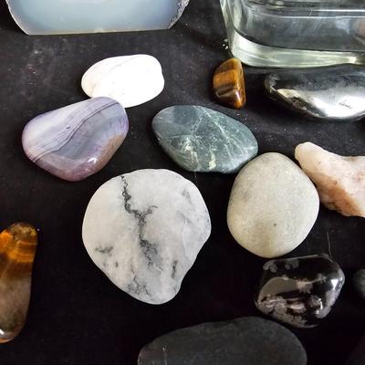 Stone fun! Collection of rocks and minerals and little rock made figures!