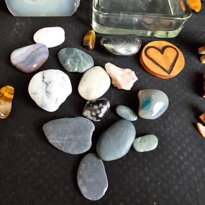 Stone fun! Collection of rocks and minerals and little rock made figures!