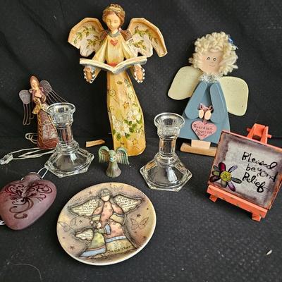 Collection of Angels and other decorative items