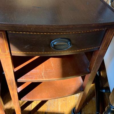 Pair of Mahogany Inlaid End Tables