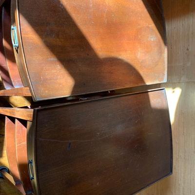 Pair of Mahogany Inlaid End Tables
