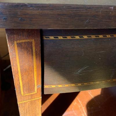 Pair of Mahogany Inlaid End Tables
