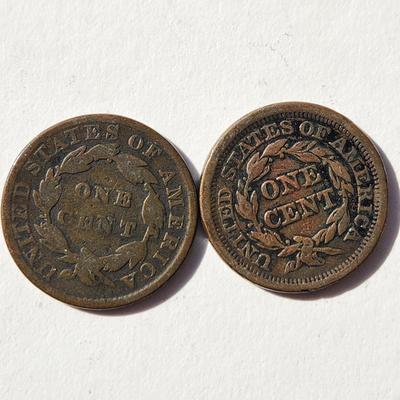 (7) 1800's Large Cents Flying Eagles Coins Pennies Lot