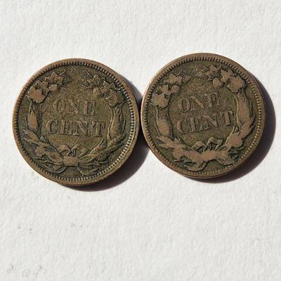 (7) 1800's Large Cents Flying Eagles Coins Pennies Lot