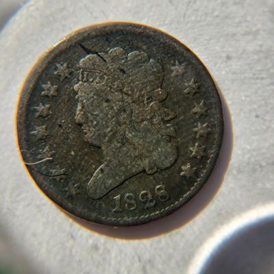 1828 Half Cent United States Coin 13 Stars
