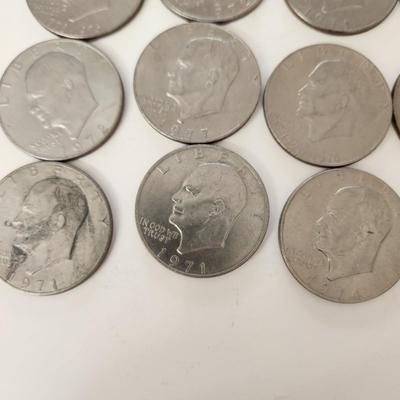 Lot of 25 Eisenhower Dollar Coins Mixed Date