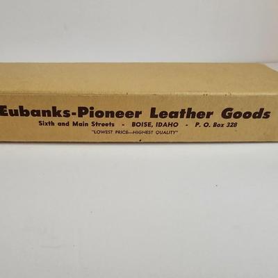 Eubanks Pioneer Leather Goods Boise Idaho Rifle Sling New old stock with Uncle Mikes Sling Swivels