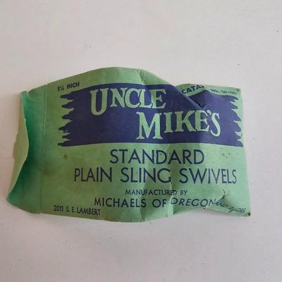 Eubanks Pioneer Leather Goods Boise Idaho Rifle Sling New old stock with Uncle Mikes Sling Swivels